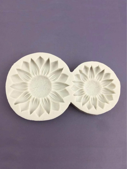 Dual Sunflower Shaped Silicone Mold for Candle Making