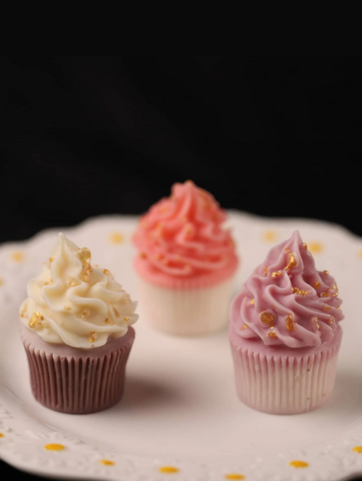 Cupcake Shaped Silicone Mold for Candle Making