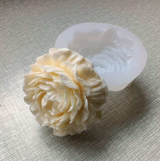 Large Rose 3D Mold for Candle Making