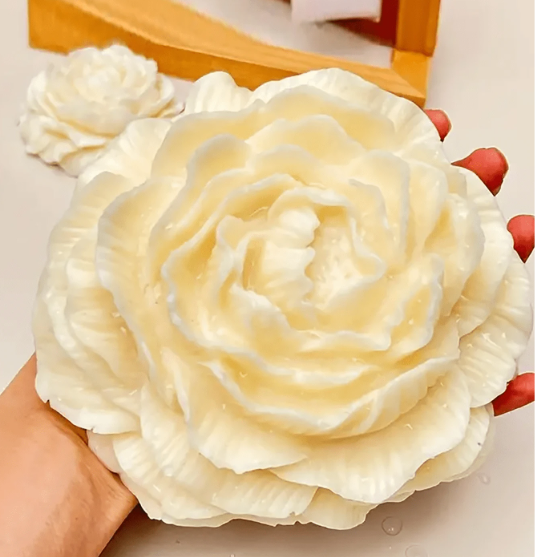 Large Peony Flower Silicone Mold for Candle Making