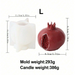 Pomegranate Candle Silicone Mold | Mould - Resinarthub