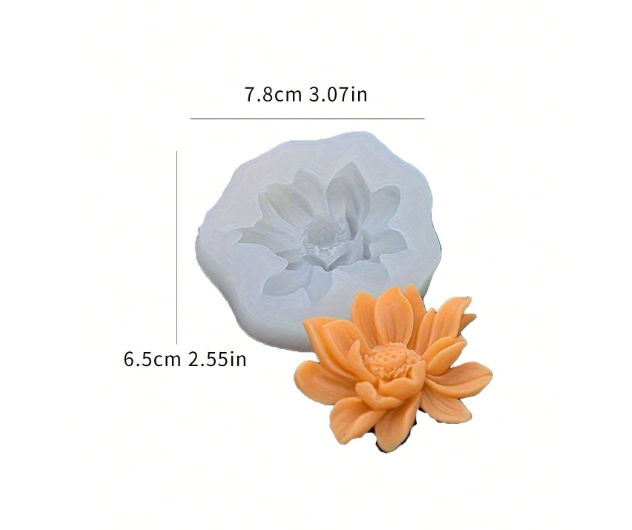 Lotus Flower Candle Decoration Mold