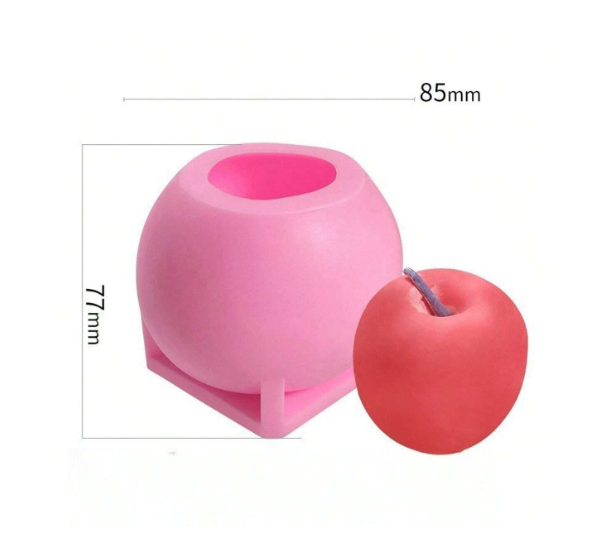 Apple Shaped Silicone Mold for Candle Making