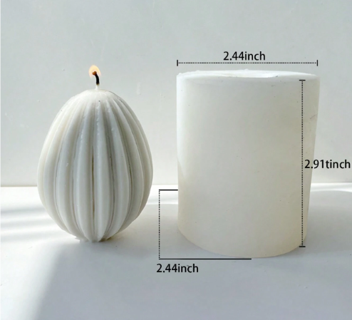 Egg Shaped Candle Silicone Molds | Mould - Resinarthub