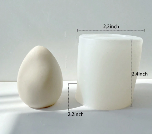 Egg Shaped Candle Silicone Molds | Mould - Resinarthub