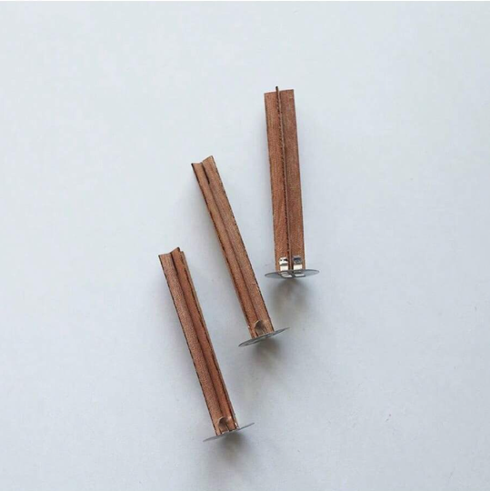 3pc Set Cross Wooden Wicks for Candle Making