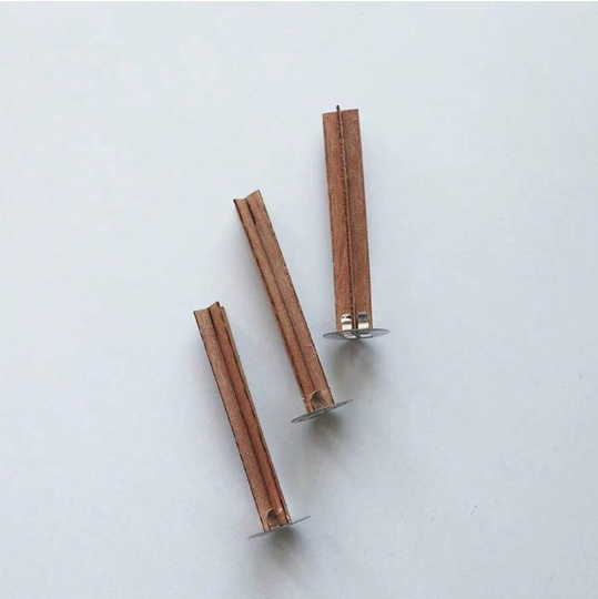 3pc Set Cross Wooden Wicks for Candle Making | Tools - Resinarthub