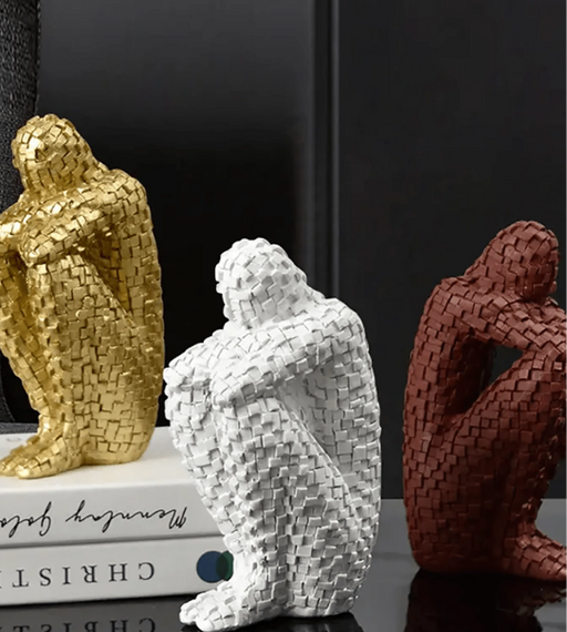 Mosaic Thinker Shaped Silicone Molds for Candle Making | Mould - Resinarthub