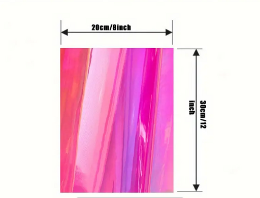 5pcs Holographic Transparent PVC Vinyl for Resin Art | Tools - Resinarthub
