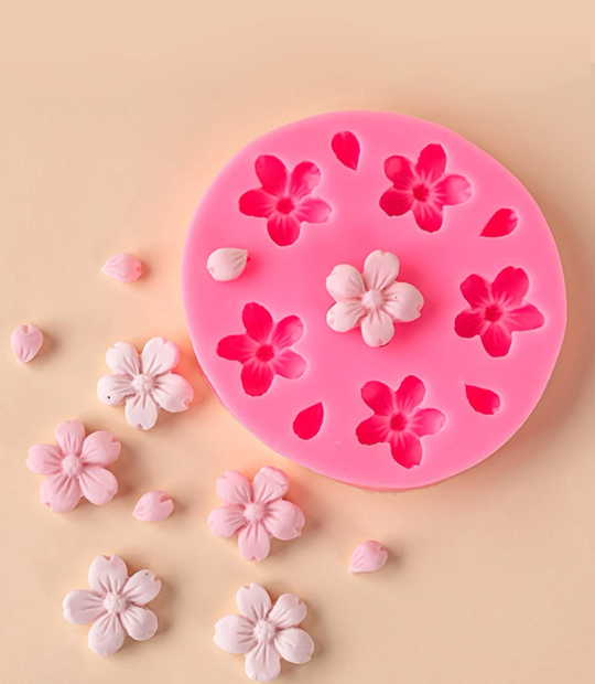 Sakura Flower Shaped Silicone Mold for Candle Making | Mould - Resinarthub