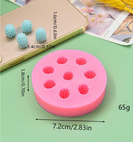 Mulberry  Fruit Shaped Silicone Mold for Candle Making