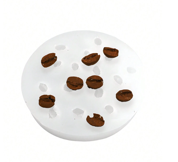 Coffee Bean Shaped Silicone Mold for Candle Making