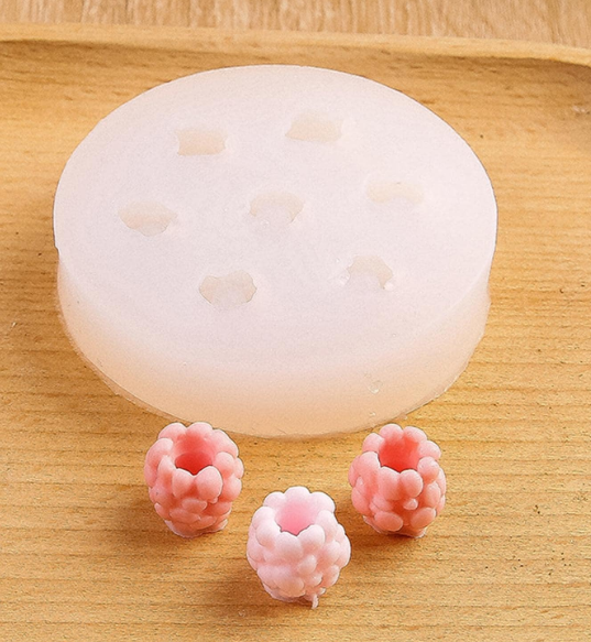 Raspberry  Shaped Silicone Mold for Candle Making