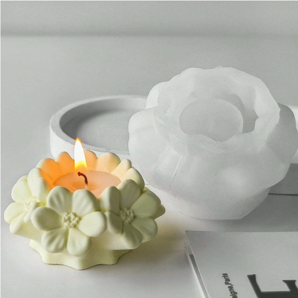 Sakura Bloom Shaped Silicone Mold for Candle Making