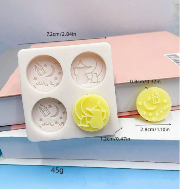 Ramadan Moon & Lantern Silicone Mold for Candle Making | Mould - Resinarthub