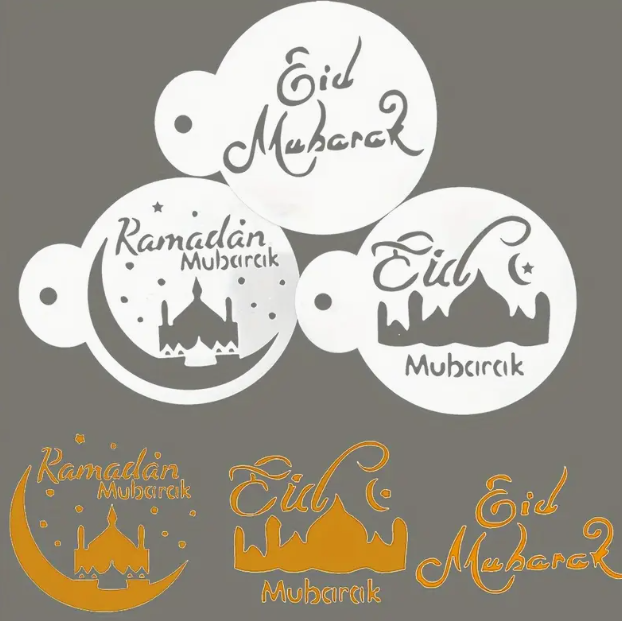 Eid Mubarak Stencil Set for Resin Art