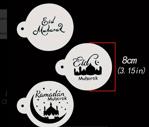 Eid Mubarak Stencil Set for Resin Art | Tools - Resinarthub