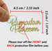 Eid Mubarak" & "Ramadan Kareem"  Shaped Acrylic Cutting for Resin Art | Fillings - Resinarthub