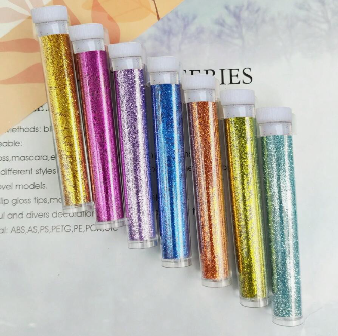 7pcs/Set Holographic Ultra Fine Glitter Resin Art