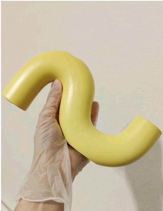 S-Shaped Double Hole Candle Holder Silicone Mold | Mould - Resinarthub