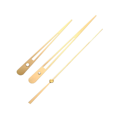 Sleek Gold Clock Pointers for Resin Clock Making | Boards and Clock Accessories - Resinarthub