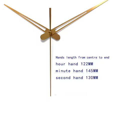 Sleek Gold Clock Pointers for Resin Clock Making | Boards and Clock Accessories - Resinarthub