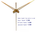 Sleek Gold Clock Pointers for Resin Clock Making | Boards and Clock Accessories - Resinarthub