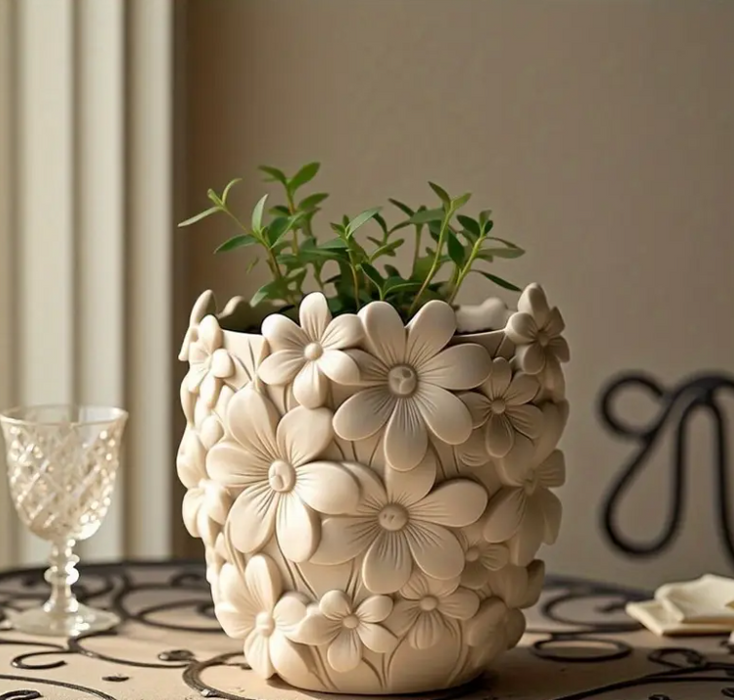 Floral Shaped Storage pot for Jesmonite Art | Mould - Resinarthub