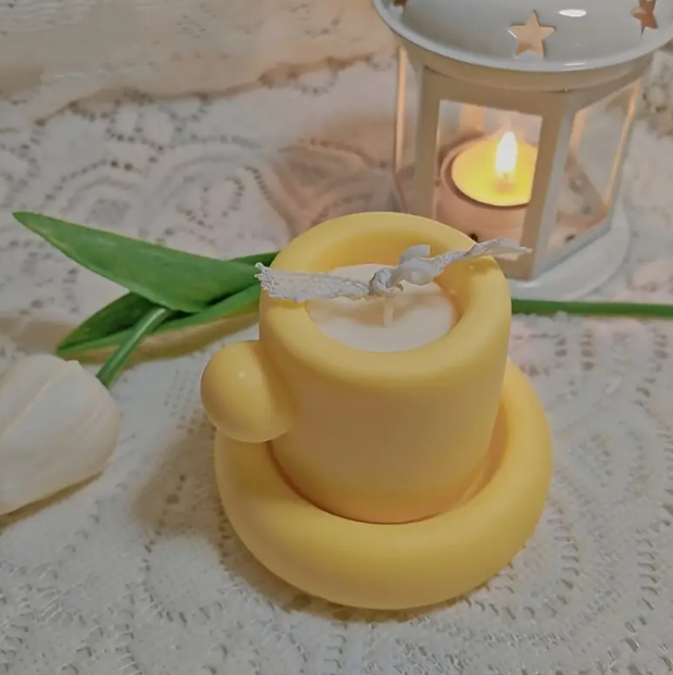 Cup & Saucer Shaped Silicone Mold for Jesmonite Art