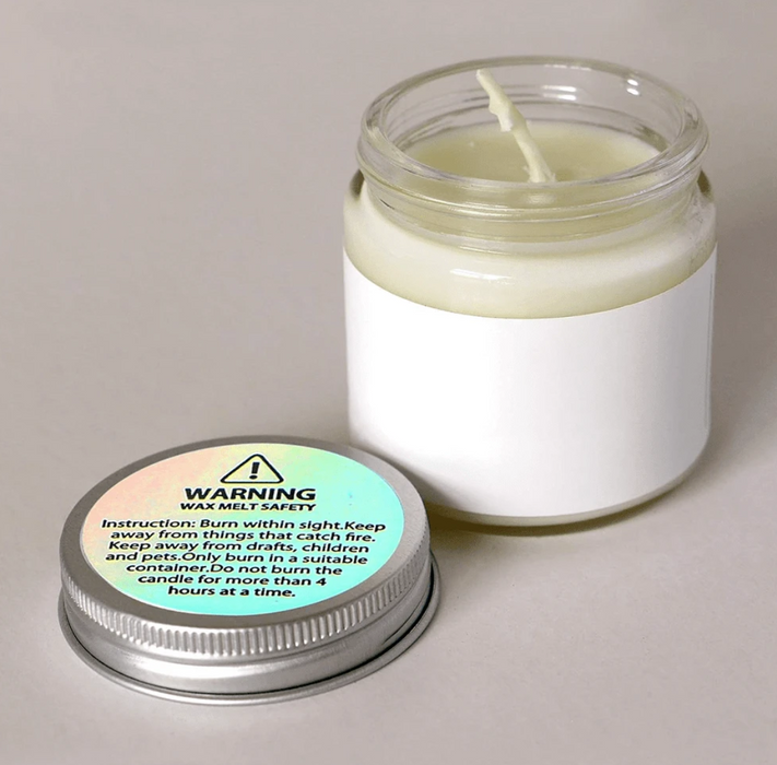 500Pcs Candle Warning Label- Multi colour