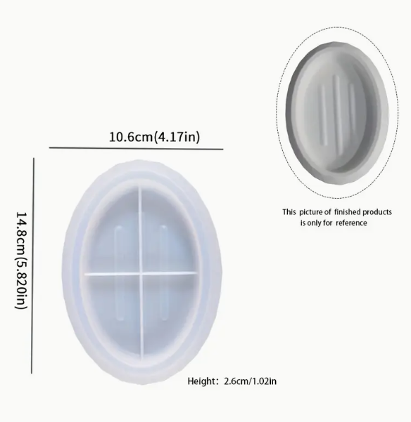 Soap Tray Silicone Mold for Jesmonite Art | Mould - Resinarthub