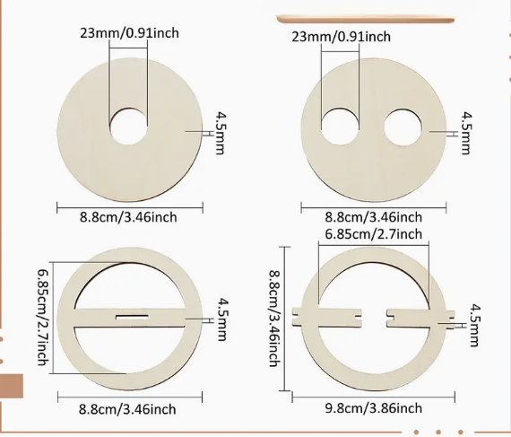 4Pcs Wooden Wick Stabilizer Holder for Candle Making | candle - Resinarthub