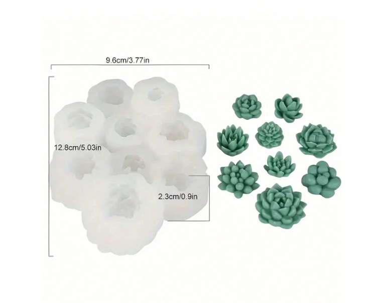 Desert Bloom Silicone Mold Set for Candle Making