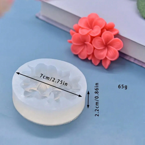 Layered Floral Relief Silicone Mold for Candle Making