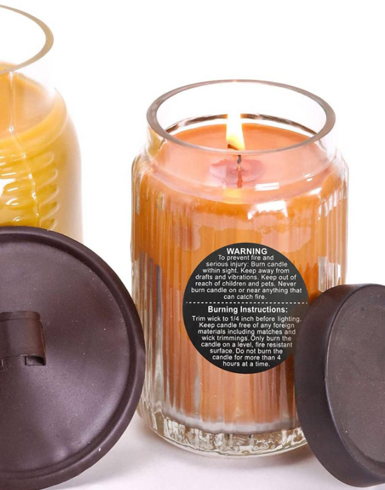 Candle Warning Label Sticker for Candle Making
