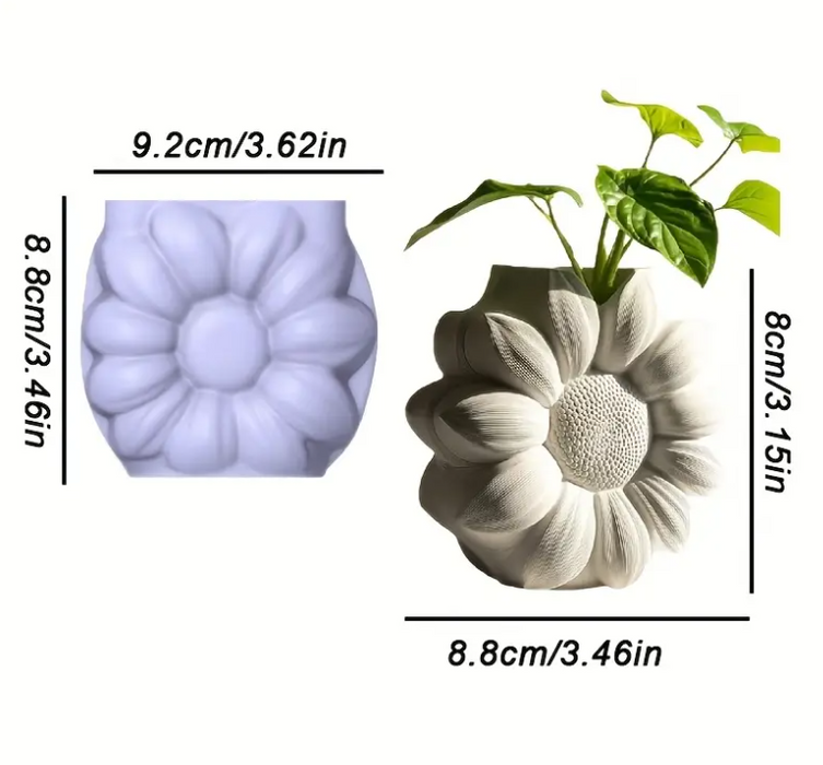 Sun Flower Shaped Pen Holder Silicone Mold