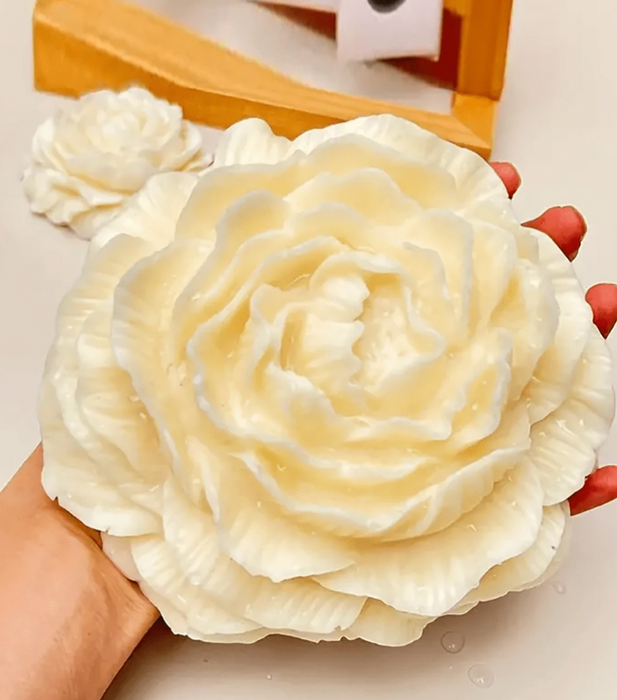 قالب سيليكون لزهرة الفاوانيا لصنع الشموع