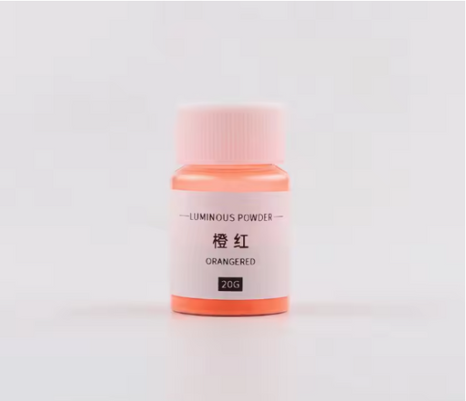 Orange Red Color Glow in the Dark Powder for Resin Art(20g) | Pigment - Resinarthub