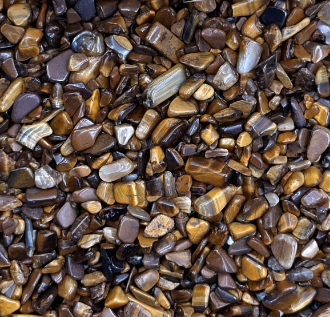 Polished Tiger's Eye Mini Crystal Stones for Resin Art | Fillings - Resinarthub