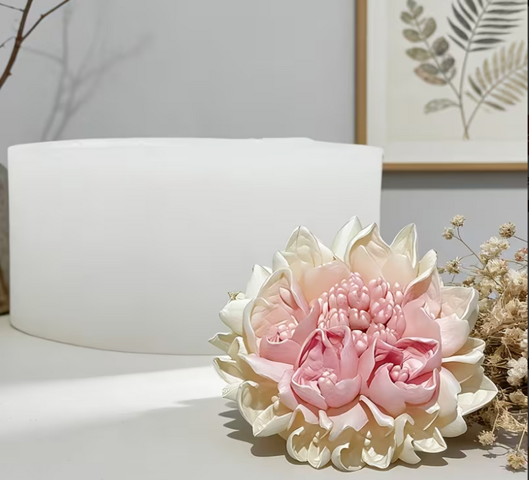 Blossom Flower Shaped Silicone Mold for Candle Making