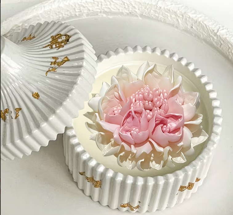 Blossom Flower Shaped Silicone Mold for Candle Making