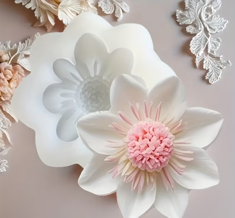 Gardenia Bloom Silicone Mold for Candle Making