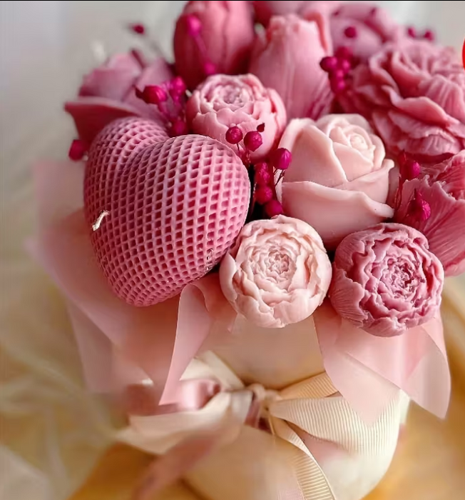 5pcs Everlasting Flora & Heart Set for Candle Making