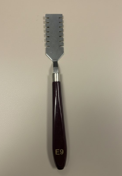 Palette Knife with Brown Handle for Art and Craft