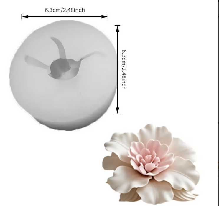 Lily Flower Shaped Silicone Mold for Candle Making