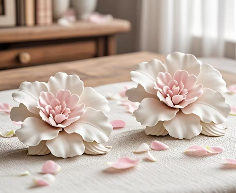 Lily Flower Shaped Silicone Mold for Candle Making