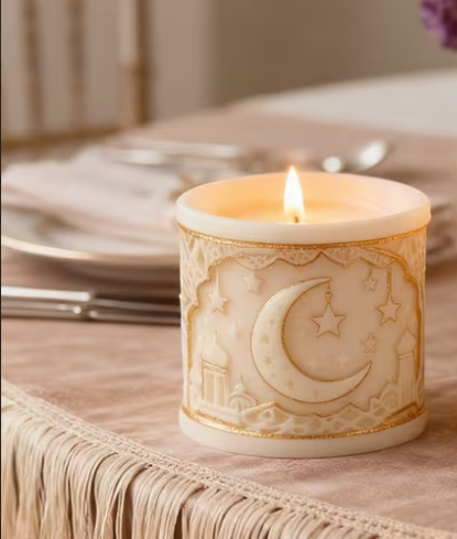 Moon Cylinder Silicone Mold for Candle Making