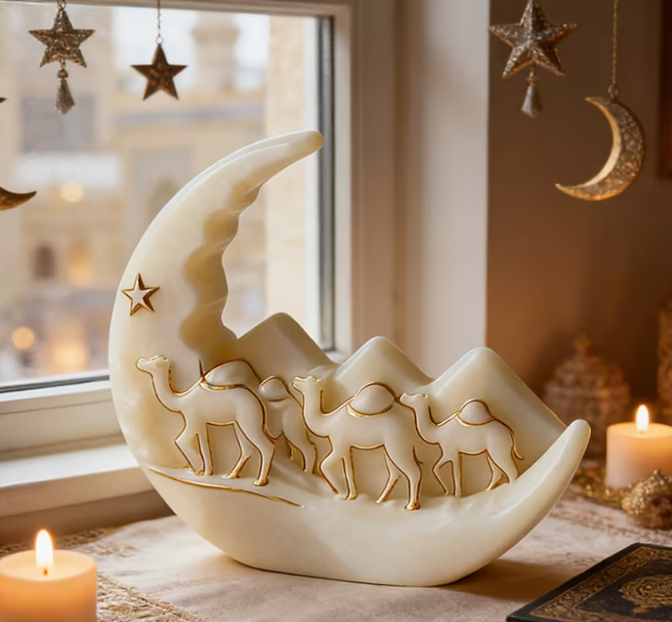 Moon Camel Shaped Silicone Mold for Candle Making