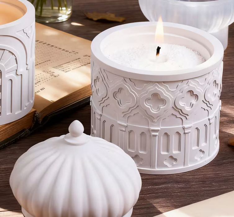 Castle Shaped Storage Silicone Mold For Jesmonite Art