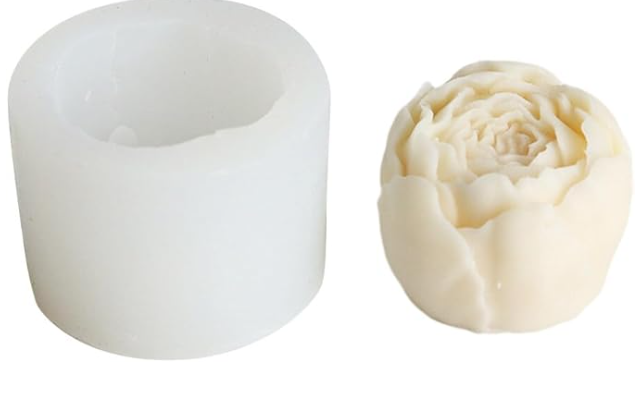 Rose Shaped Silicone Mold for Candle Making